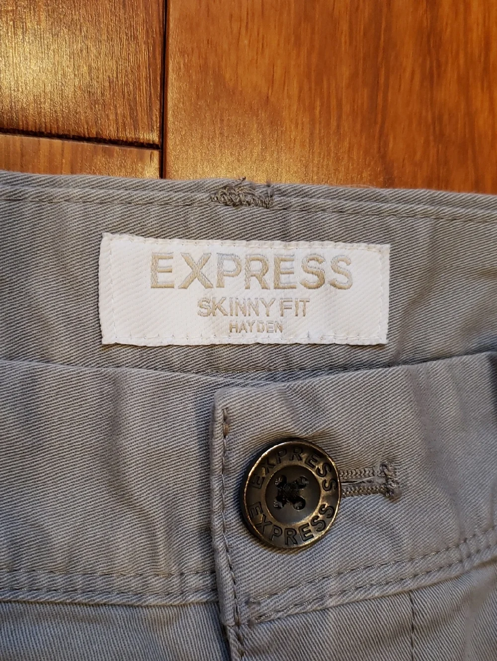 Express Men's Skinny 29/30 Light Gray Slacks Trousers